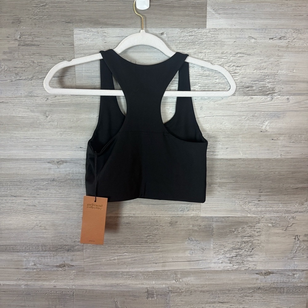 Girlfriend Collective Black Racerback Sports Bra - Picture 7 of 7